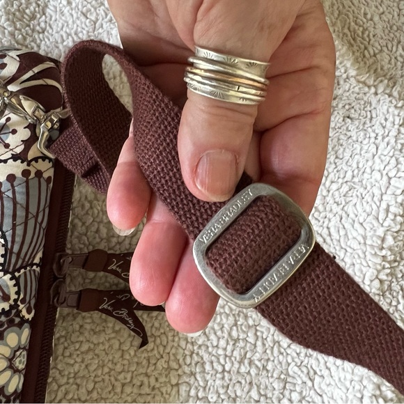 Vera Bradley Slate Blooms hard shell iPad crossbody case bag retired pattern - Picture 14 of 14